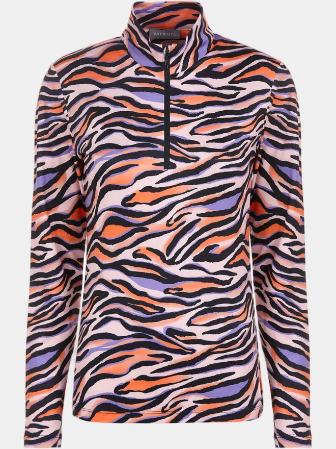 Valiente Druck 1/2 Zip Thermo Unterzieher mehrfarbig