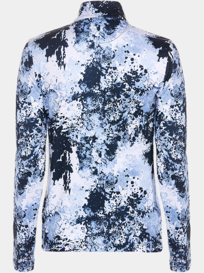 Valiente Druck 1/2 Zip Thermo Unterzieher hellblau