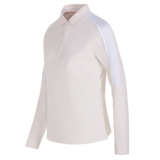 Valiente Thermo-Pique Langarm Polo offwhite