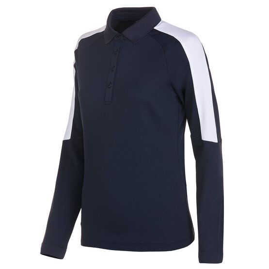 Valiente Thermo-Pique Langarm Polo navy