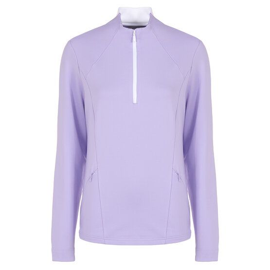 Valiente  1/2 zip stretch thermal midlayer purple