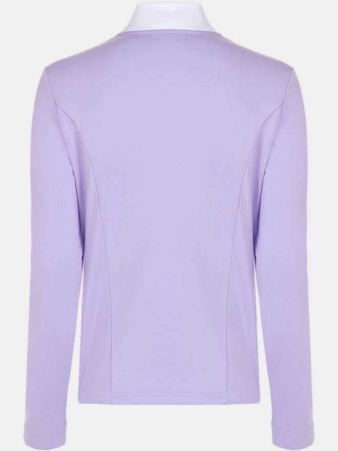 Valiente termo střední vrstva se strečovým 1/2 zipem fialová