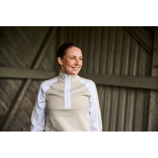 Valiente 1/2 Zip Stretch Midlayer beige