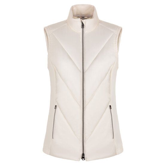 Valiente  Hybrid stretch quilted thermal vest ecru