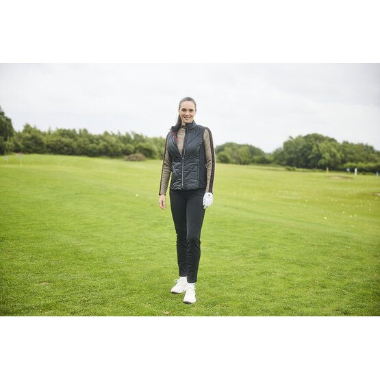 Valiente Hybrid stretch quilted thermal vest black