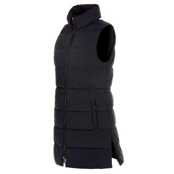 Valiente lange Stepp Thermo Weste schwarz