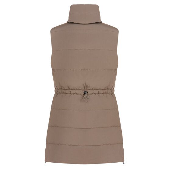 Valiente lange Stepp Thermo Weste taupe