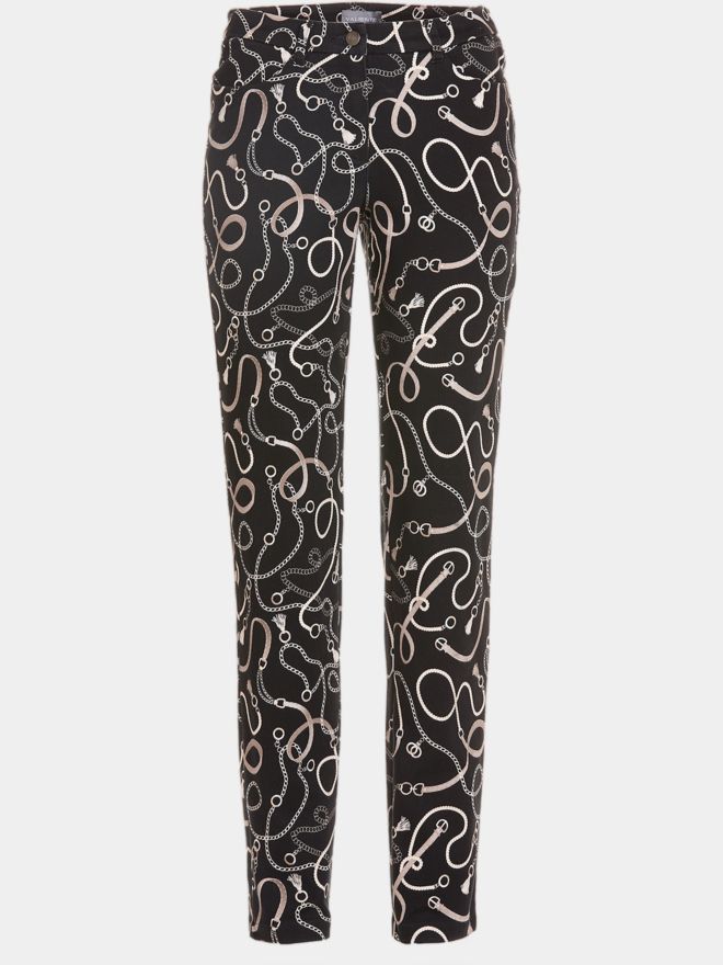 Valiente Dlouhé kalhoty s potiskem ROMY-L tmavě šedá