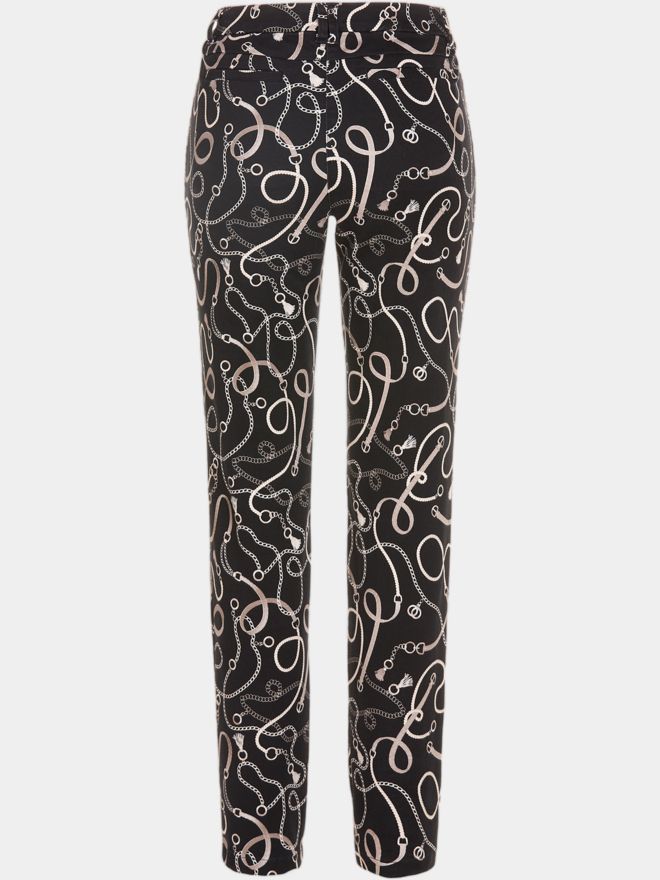 Valiente Dlouhé kalhoty s potiskem ROMY-L tmavě šedá