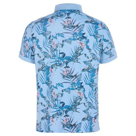 Daniel Springs Druck Funktions Halbarm Polo blau