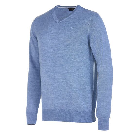 Daniel Springs Basic V-Neck Pullover Strick denim