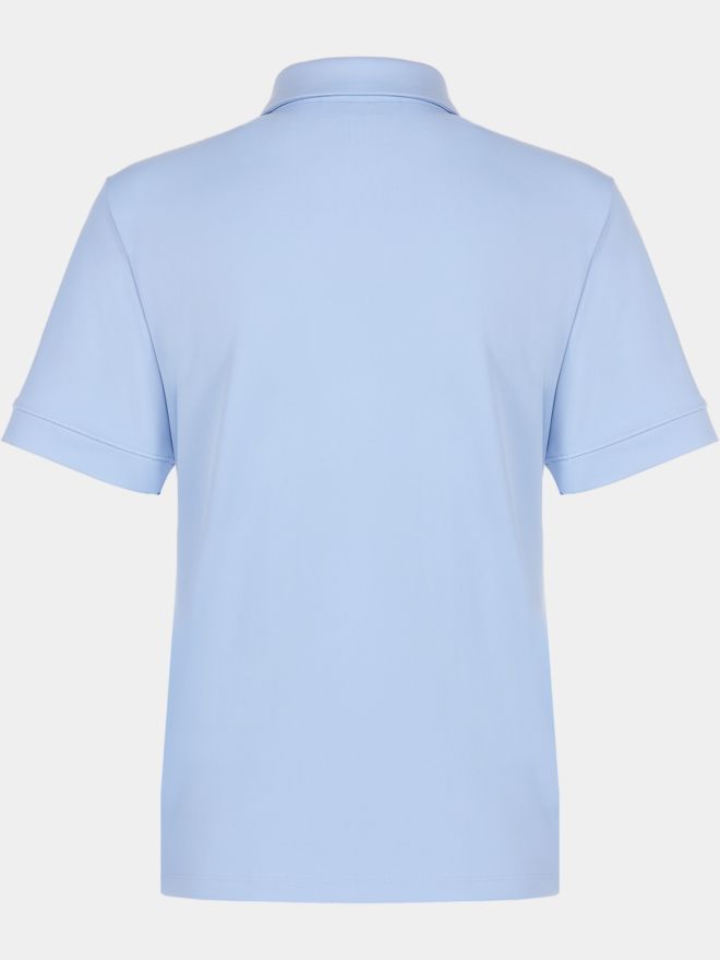 Valiente Funkční polokošile pique s polovičním rukávem světle modrá