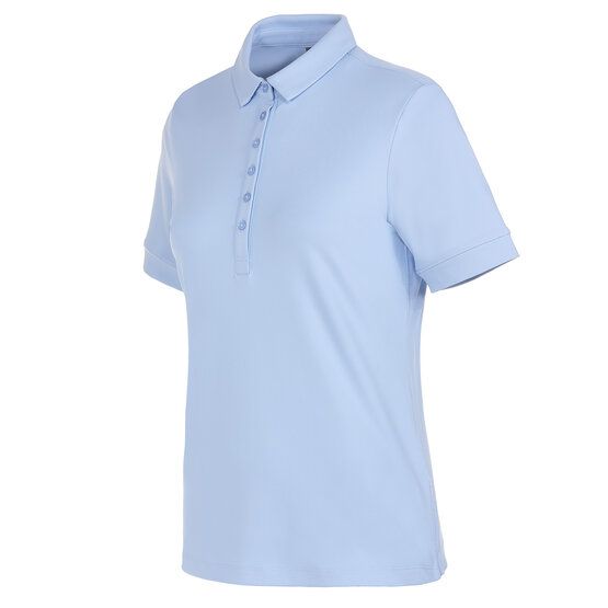 Valiente Funktions Pique Halbarm Polo hellblau