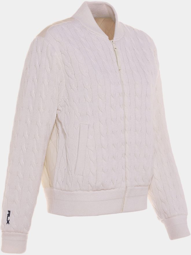 Polo Ralph Lauren Jacke Strick offwhite