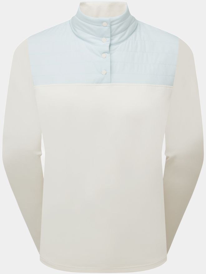 FootJoy TS HYBRID POPOVER Thermo Midlayer offwhite