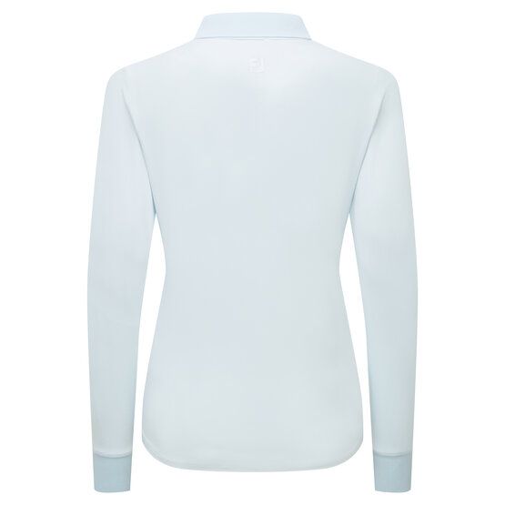 FootJoy TS L/S SHIRT Langarm Polo hellblau