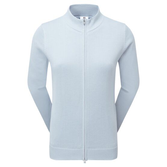 FootJoy DRIRELEASE FULL-ZIP LINED SWEATER Jacke Strick hellblau