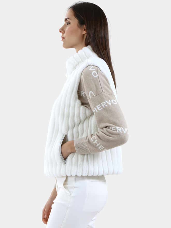 Chervo Fleecová vesta EXPORT offwhite