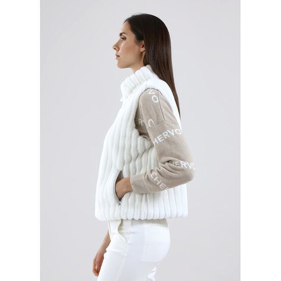 Chervo EXPORT Fleece Weste offwhite