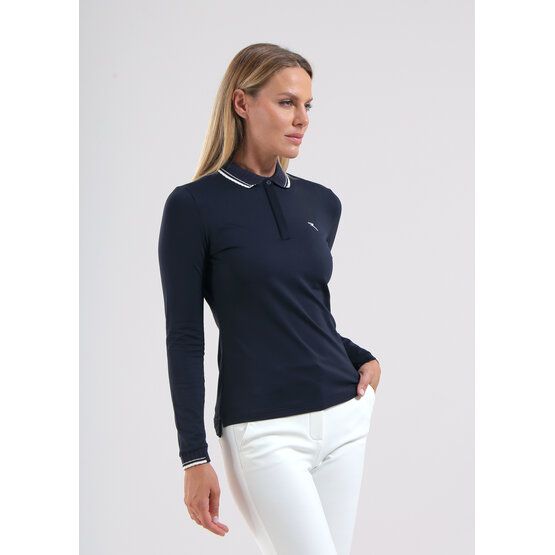 Chervo ATMA Langarm Polo navy
