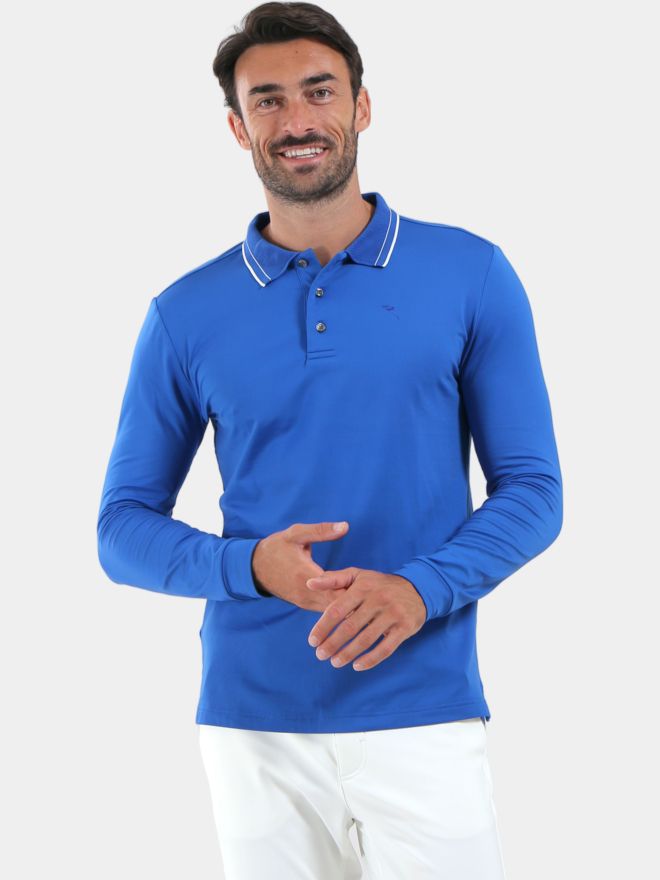 Chervo ALFABETO Langarm Polo royal