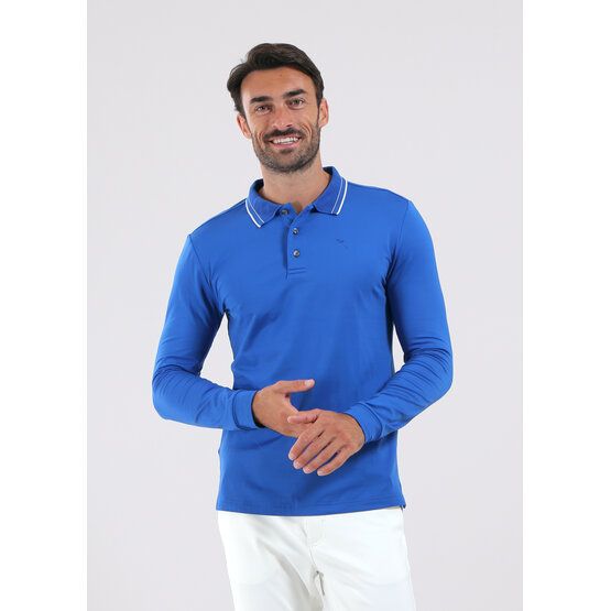 Chervo ALFABETO Langarm Polo royal