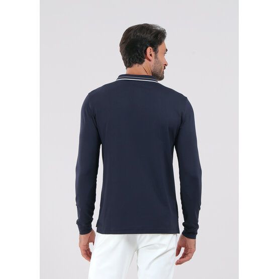 Chervo ALFABETO Langarm Polo navy