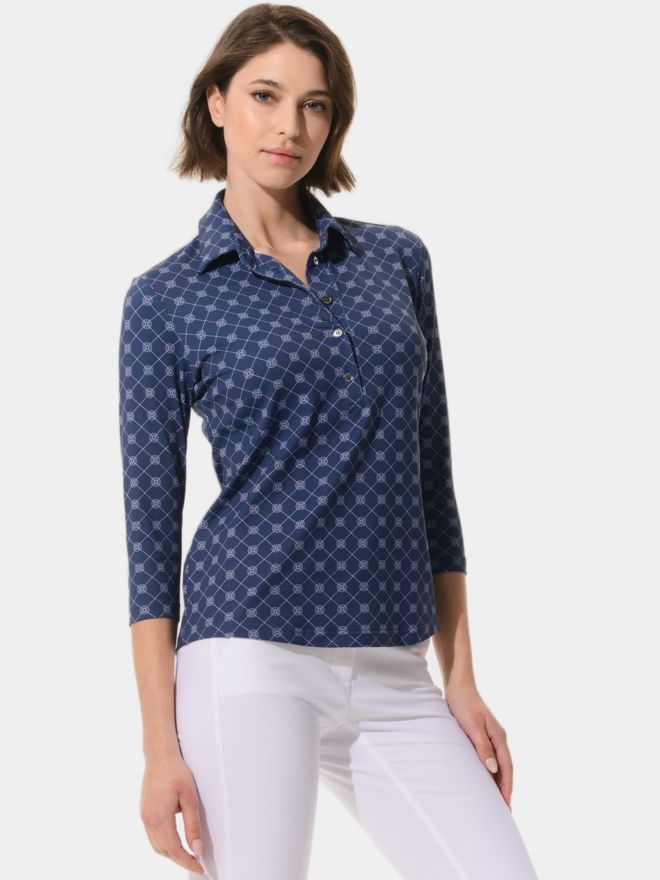 MDC 3/4 Arm Polo navy