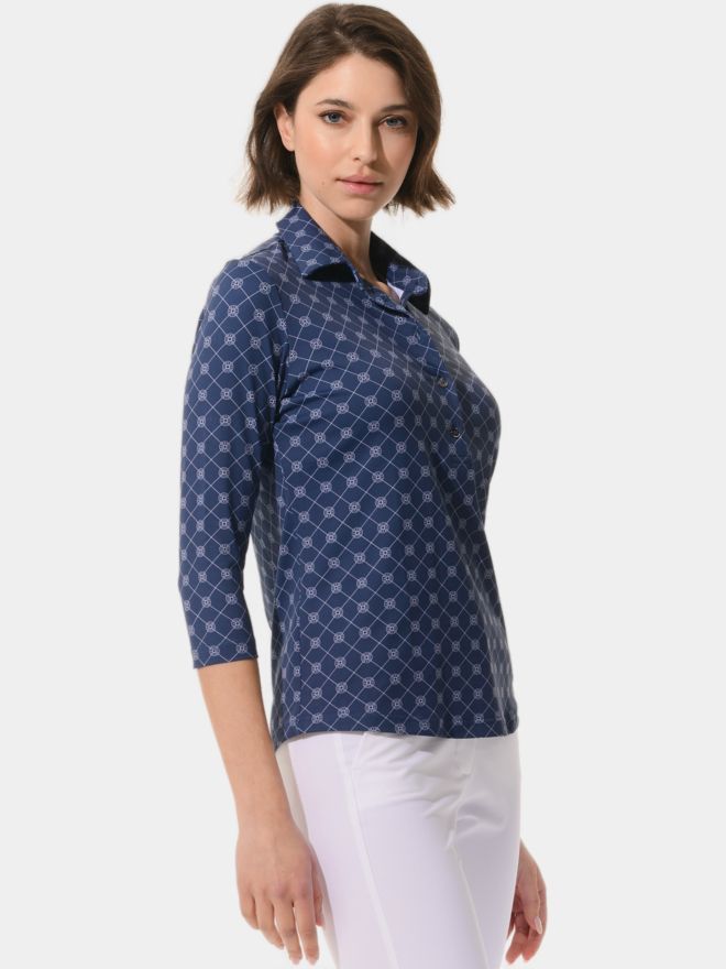 MDC 3/4 Arm Polo navy