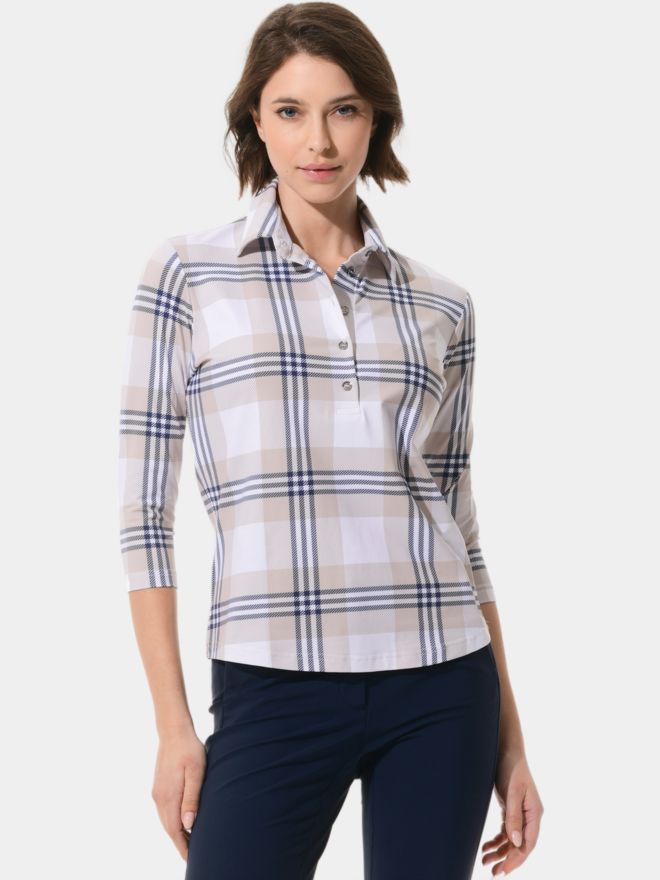 MDC 3/4 Arm Polo kariert