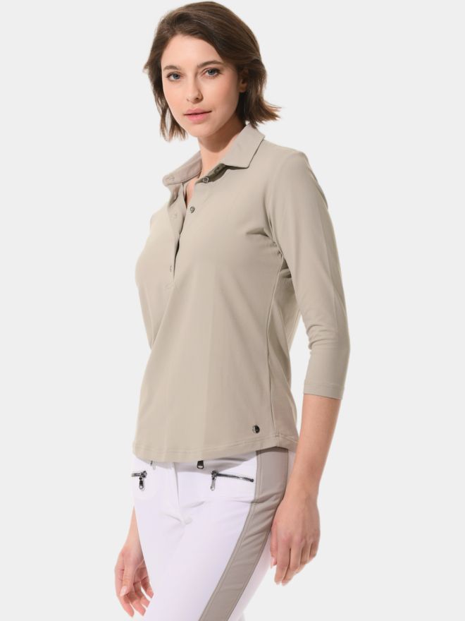 MDC 3/4 sleeve polo sand