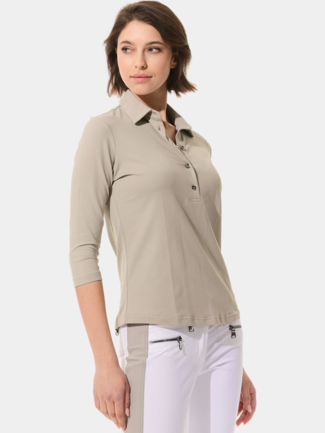 MDC 3/4 sleeve polo sand