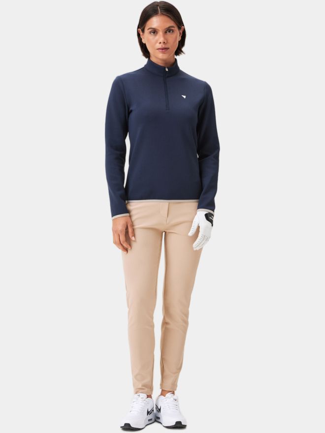 Macade Golf Therma Quarter Zip Stretch Midlayer námořnictvo