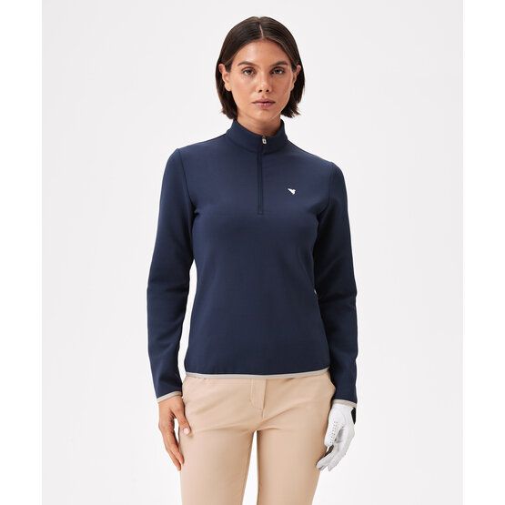 Macade Golf Therma Quarter Zip Stretch Midlayer navy