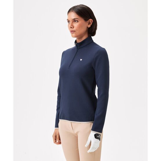 Macade Golf Therma Quarter Zip Stretch Midlayer navy