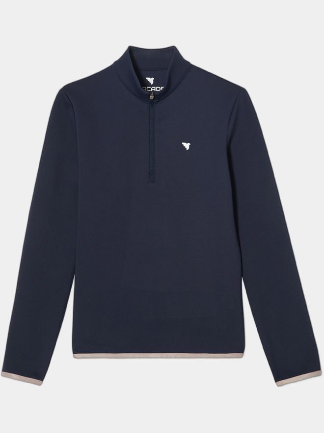 Macade Golf Therma Quarter Zip Stretch Midlayer námořnictvo