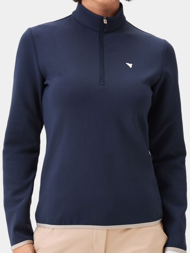 Macade Golf Therma Quarter Zip Stretch Midlayer námořnictvo