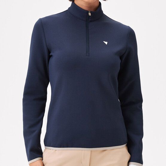 Macade Golf Therma Quarter Zip Stretch Midlayer navy