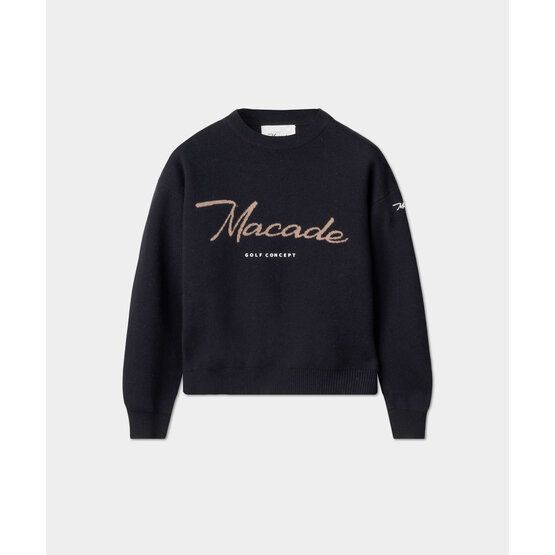 Macade Golf Signature Knit Sweater Pullover Strick anthrazit