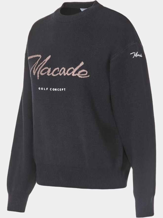 Macade Golf Signature Knit Sweater Sweater knit dark green