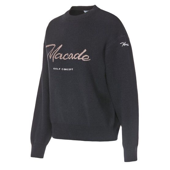 Macade Golf Signature Knit Sweater Pullover Strick anthrazit