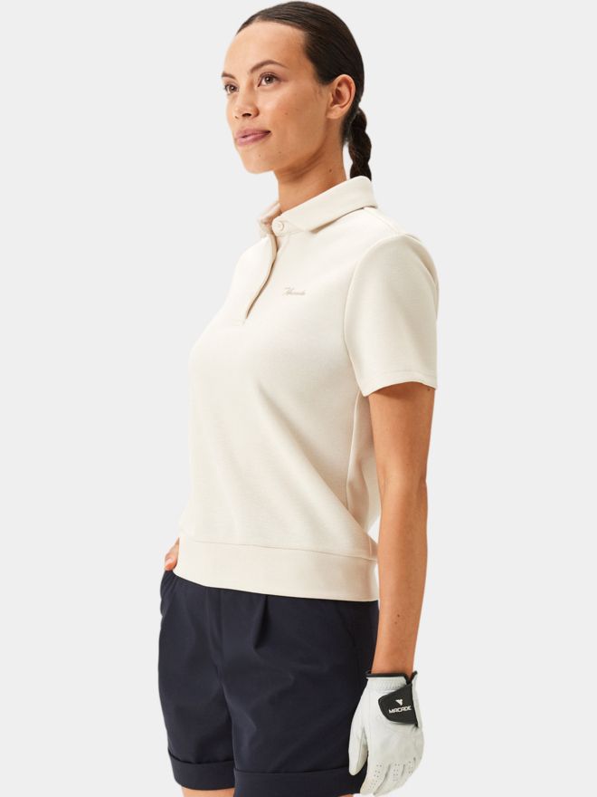 Macade Golf Polo tech s krátkým rukávem offwhite