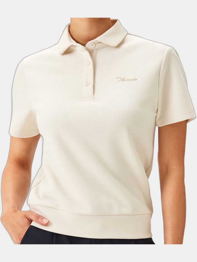 Macade Golf Polo tech s krátkým rukávem offwhite