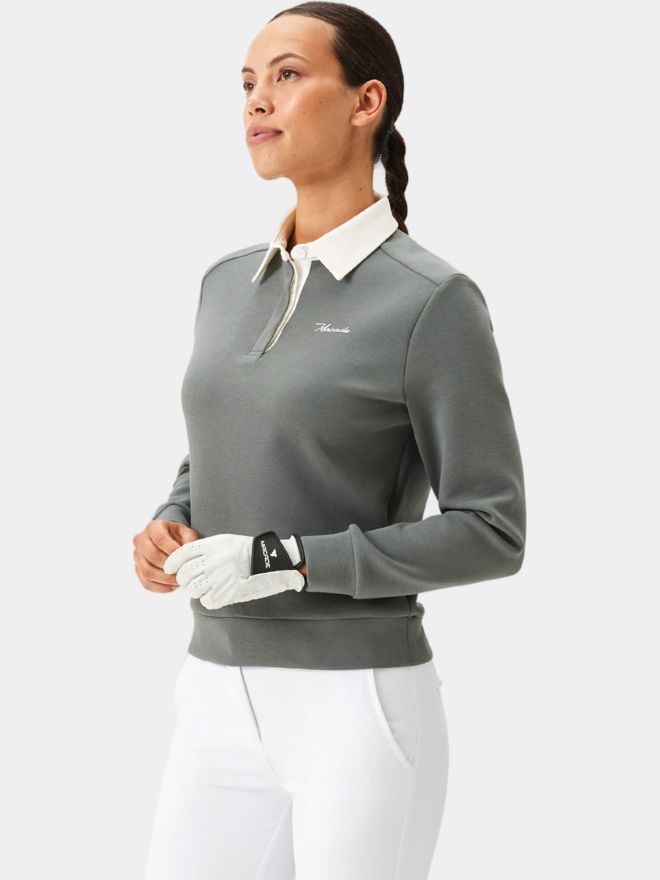 Macade Golf Mikina s dlouhým rukávem šedá