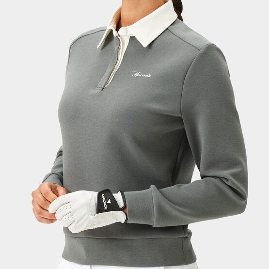 Macade Golf Sweatshirt long sleeve polo gray