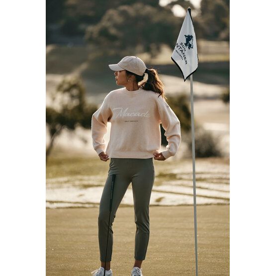 Macade Golf Signature Knit Sweater Pullover Strick sand
