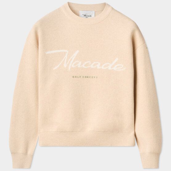 Macade Golf Signature Knit Sweater Pullover Strick sand