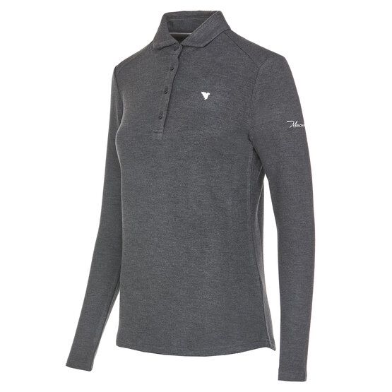 Macade Golf Brushed Shirt Langarm Polo dunkelgrau