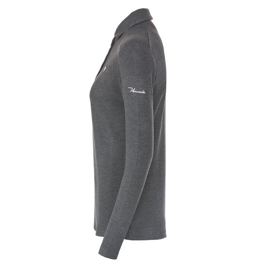 Macade Golf Brushed Shirt Langarm Polo dunkelgrau