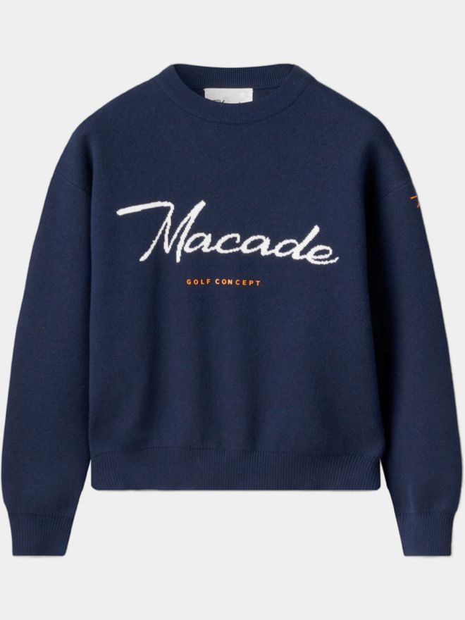 Macade Golf Pletený svetr Signature námořnická modrá